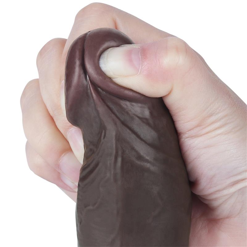 Dildo Dual Layer Piel Deslizante Retractil 8 - Imagen 9