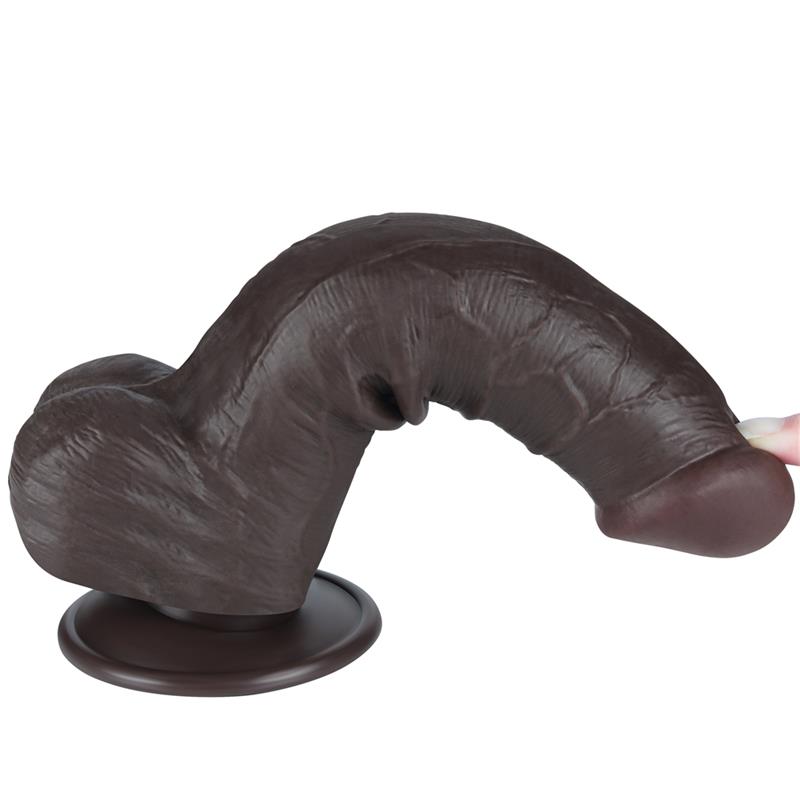 Dildo Dual Layer Piel Deslizante Retractil 8 - Imagen 5
