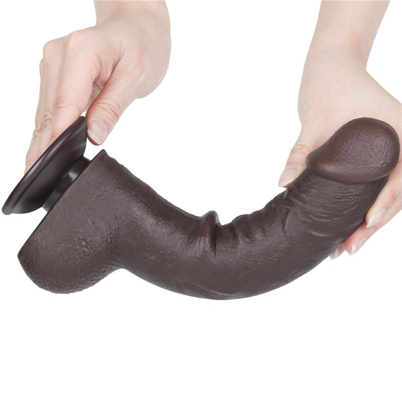 Dildo Dual Layer Piel Deslizante Retractil 9.5 - Imagen 11