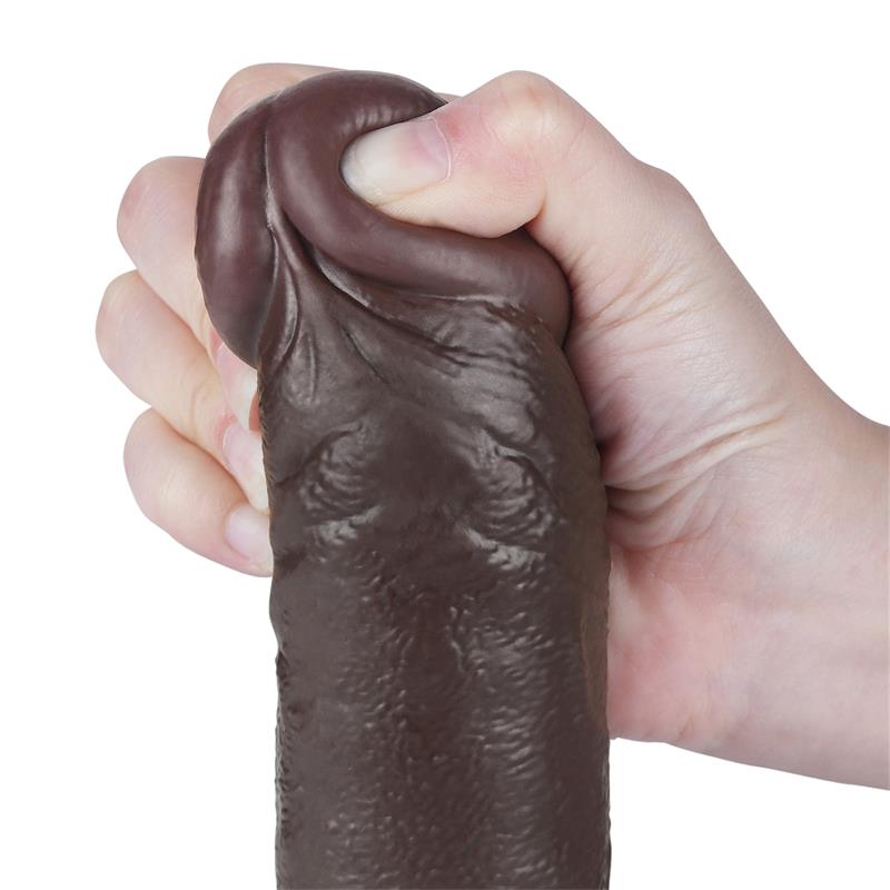 Dildo Dual Layer Piel Deslizante Retractil 9.5 - Imagen 12