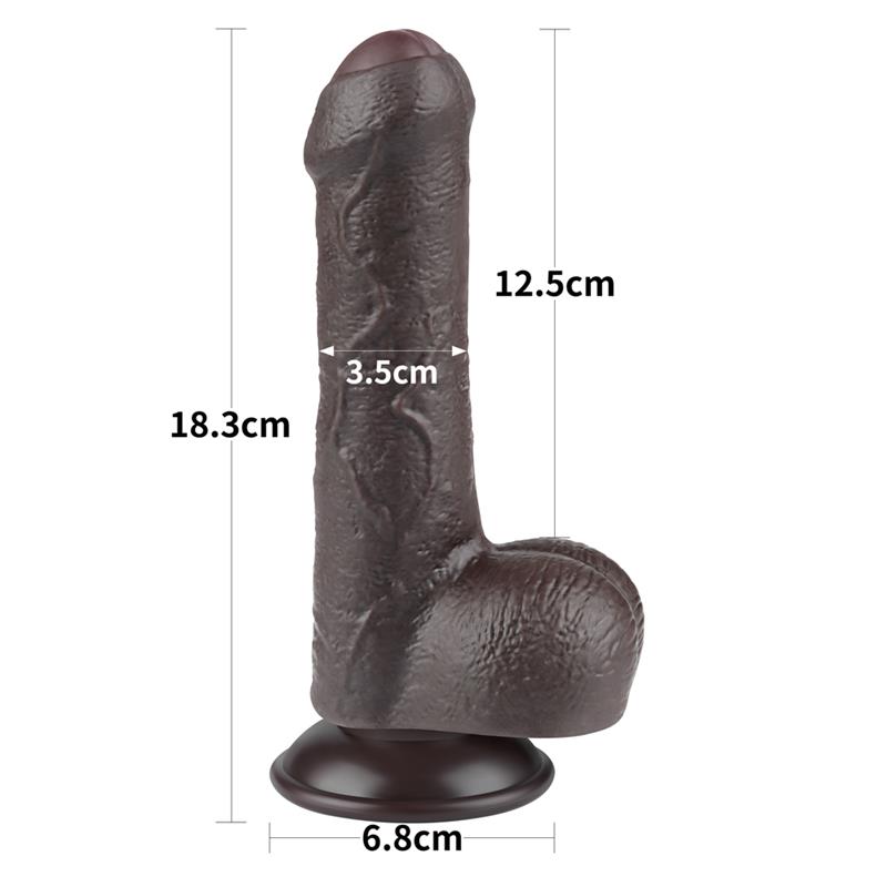 Dildo Dual Layer Piel Retractil 7 - Imagen 7