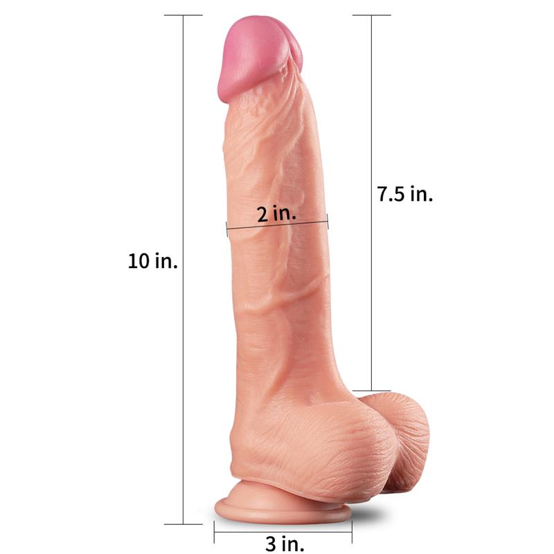 Dildo Nature 10 Dual Layer Natural - Imagen 3