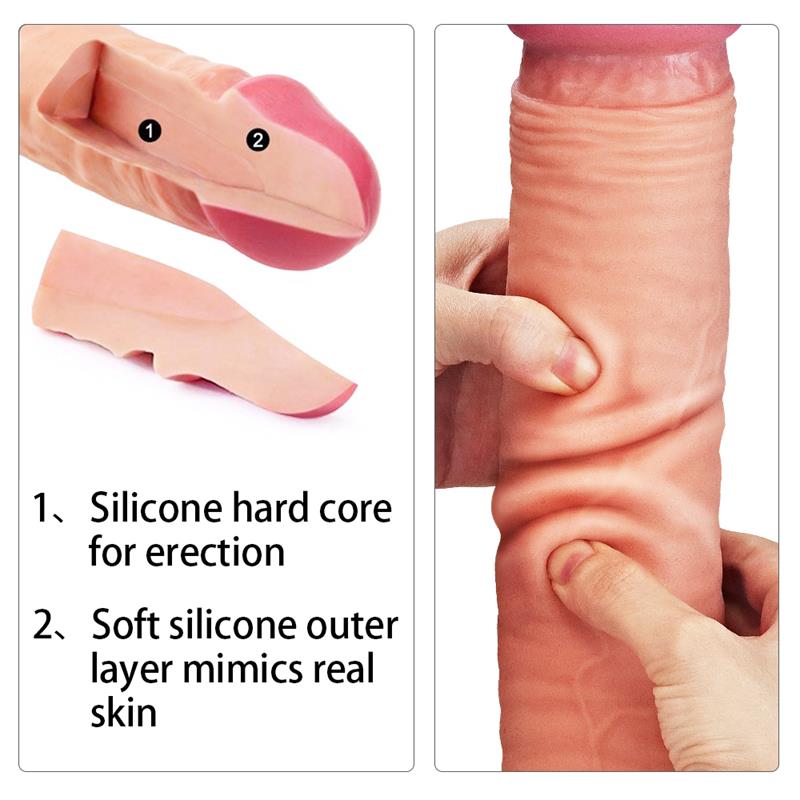 Dildo Nature 12 Dual Layer Natural - Imagen 4