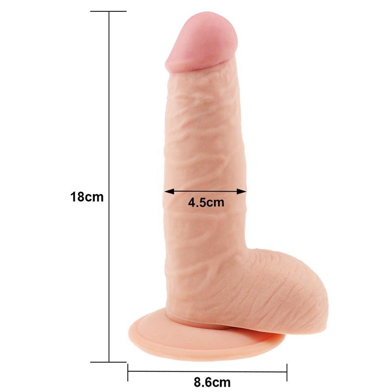 Dildo The Ultra Soft Dude 7.5 Natural - Imagen 3