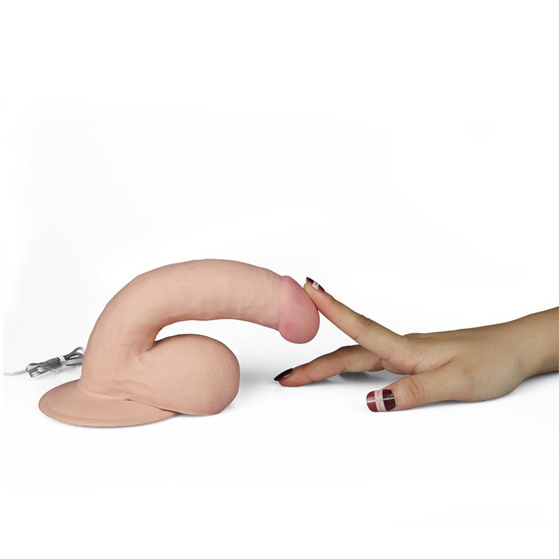 Dildo The Ultra Soft Dude con Vibración 7.5 Natural - Imagen 3