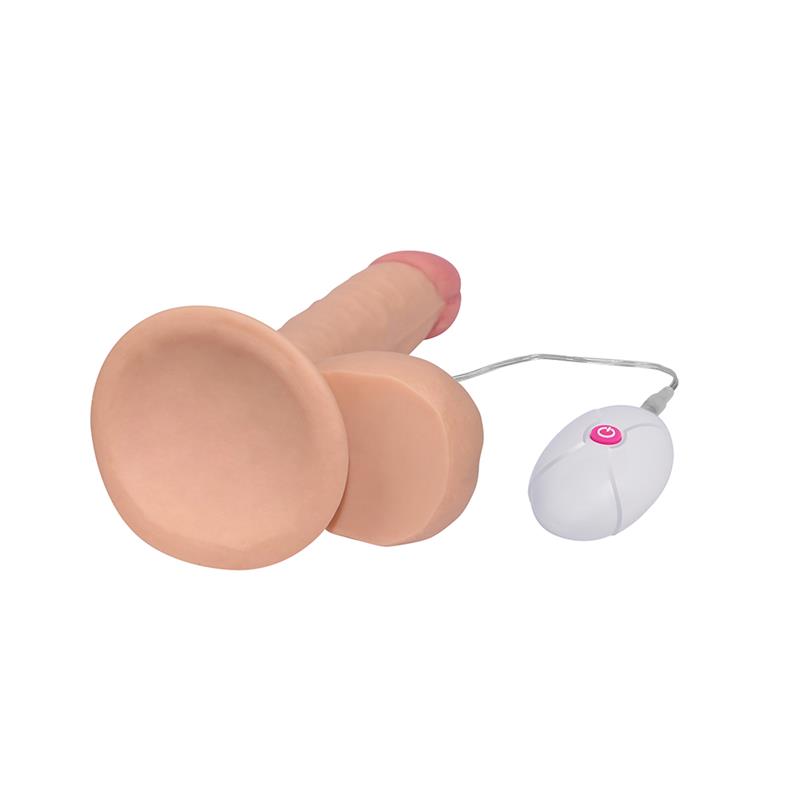 Dildo The Ultra Soft Dude con Vibración 7.5 Natural - Imagen 5