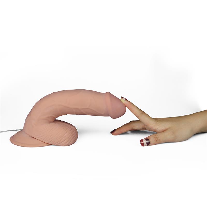 Dildo The Ultra Soft Dude con Vibración 8.8 Natural - Imagen 8