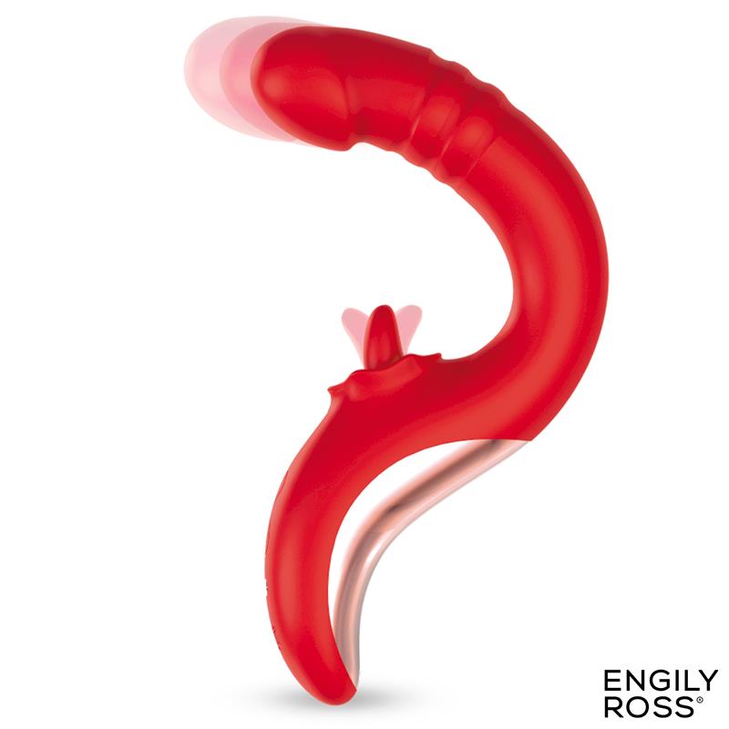 Drako Vibrador con Thrusting y Lengua Oscilante 360º - Imagen 8