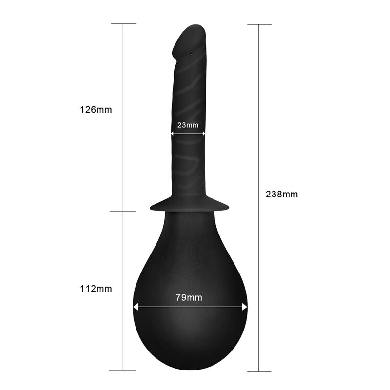 Ducha Anal Deluxe Douche Negro - Imagen 2