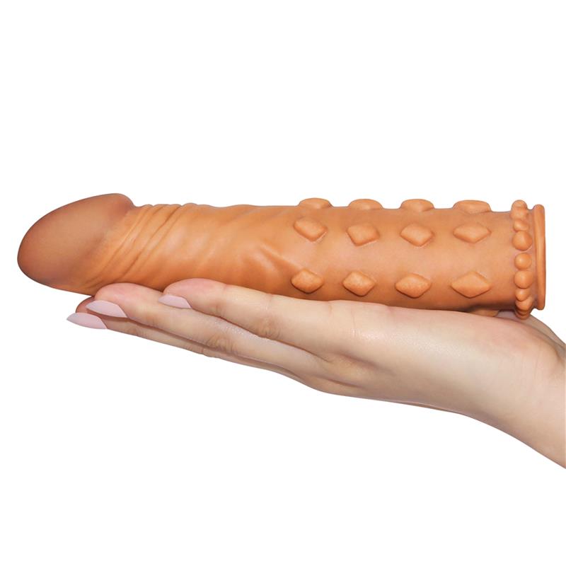 Funda para el Pene Add 2 Pleasure X Tender Marrón - Imagen 3