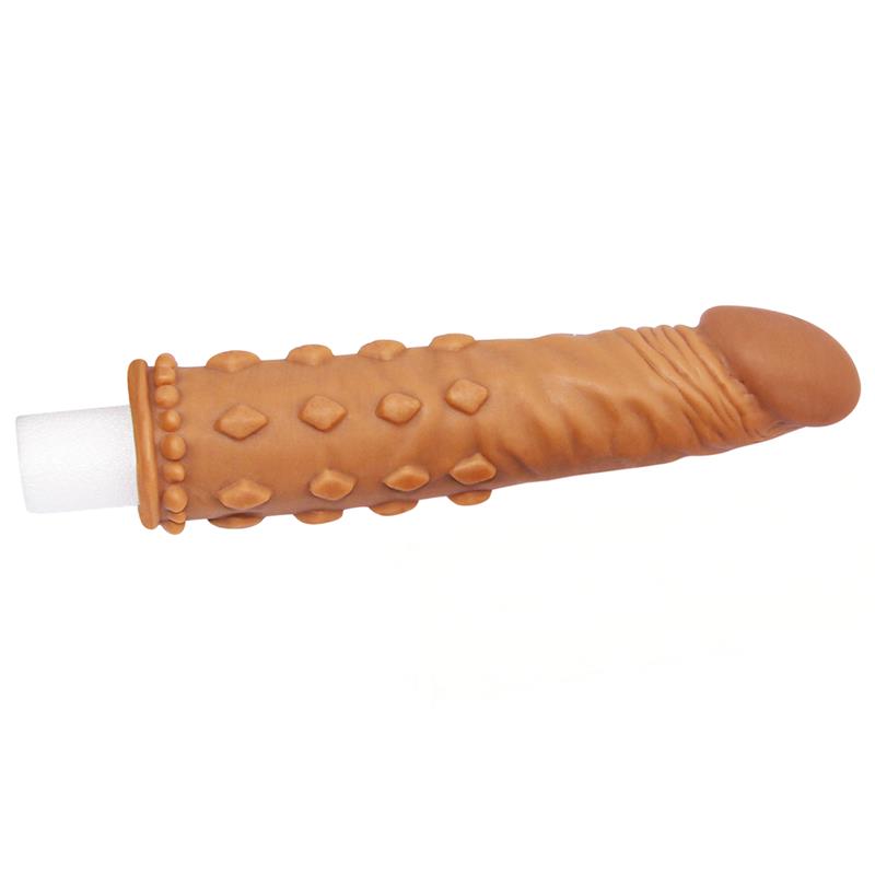Funda para el Pene Add 2 Pleasure X Tender Marrón - Imagen 6