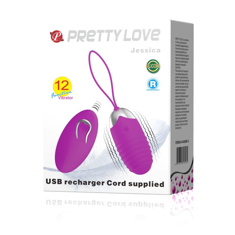 Huevo Vibrador Jessica USB Purpura - Imagen 4