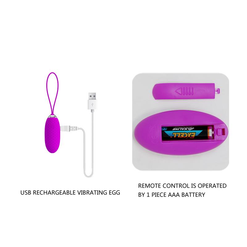 Huevo Vibrador Joanna USB Purpura - Imagen 4