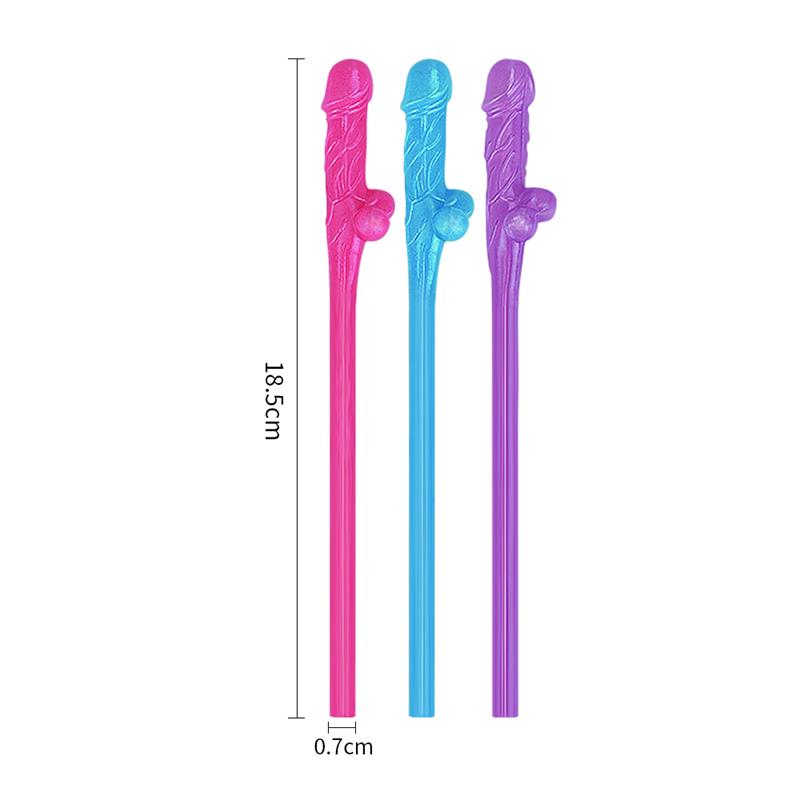 Pajitas Pene Vario Color Pack de 9 - Imagen 3