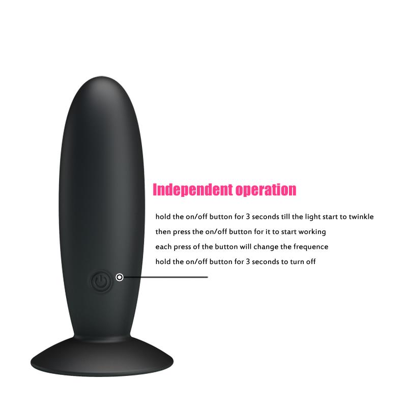 Pretty Love Plug Anal Vibrador Color Negro - Imagen 6