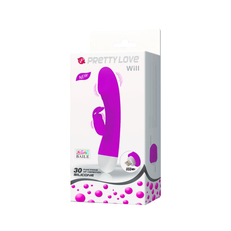 Pretty Love Vibrador Will Color Púrpura - Imagen 3