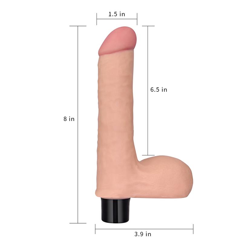 Vibrador Real Softee 8 Natural - Imagen 9