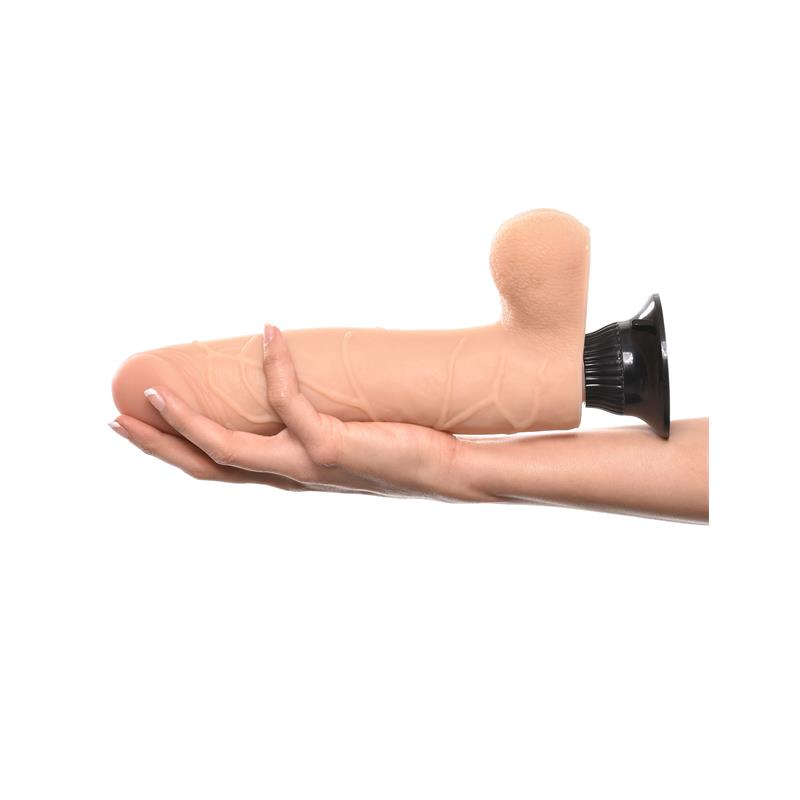Vibrador Realista No. 9 24,1 cm Natural - Imagen 7
