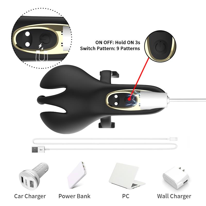 Anillo Vibrador para Pene y Testículos Ajustable - Imagen 3