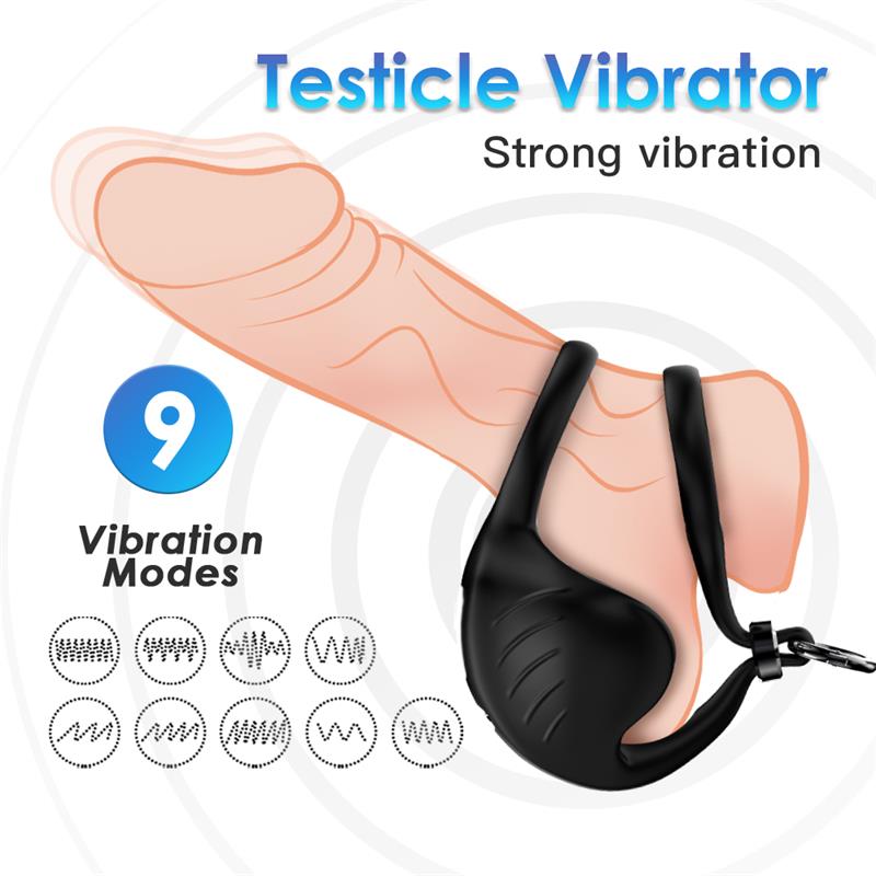 Anillo Vibrador para Pene y Testículos Ajustable - Imagen 5
