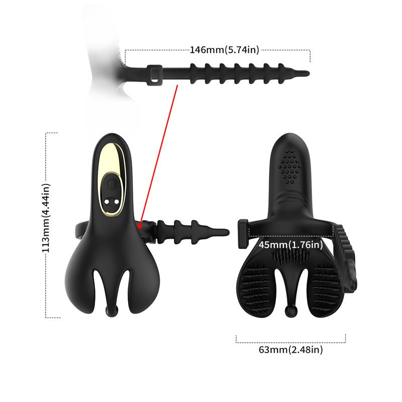 Anillo Vibrador para Pene y Testículos Ajustable - Imagen 5