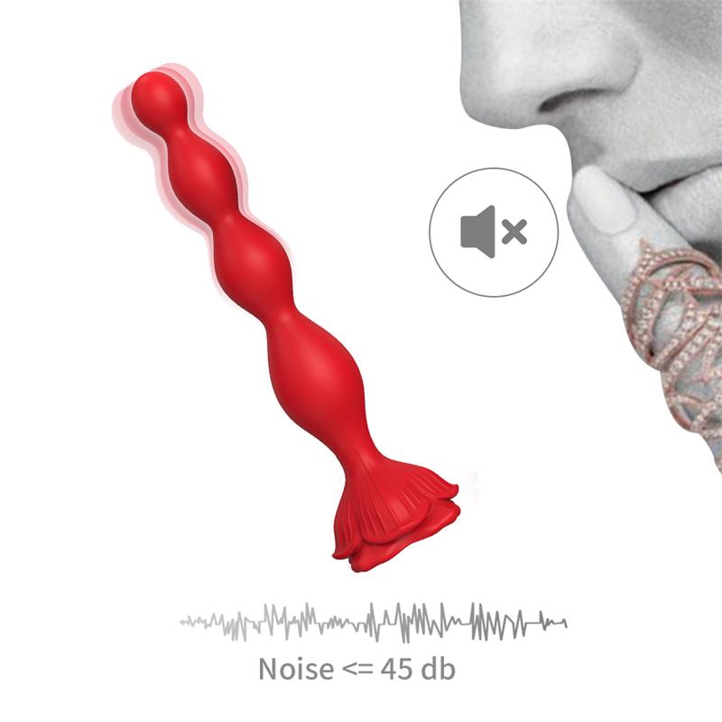 Cadena Anal con Vibración Base de Rosa - Imagen 11