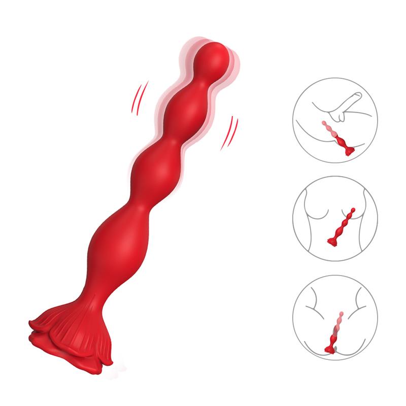 Cadena Anal con Vibración Base de Rosa - Imagen 5