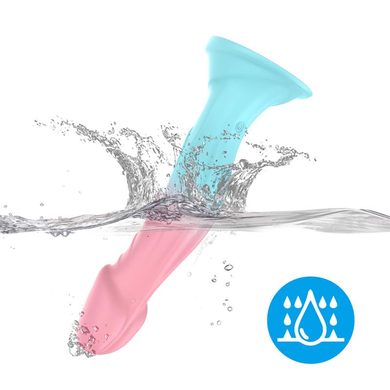 Dildo Bicolor con Vibración - Imagen 8