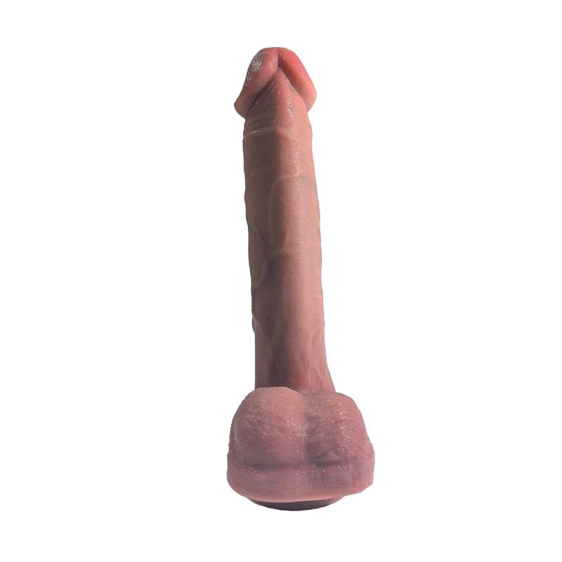 Dildo con vibración, Thrusting y Calor 28 cm - Imagen 3