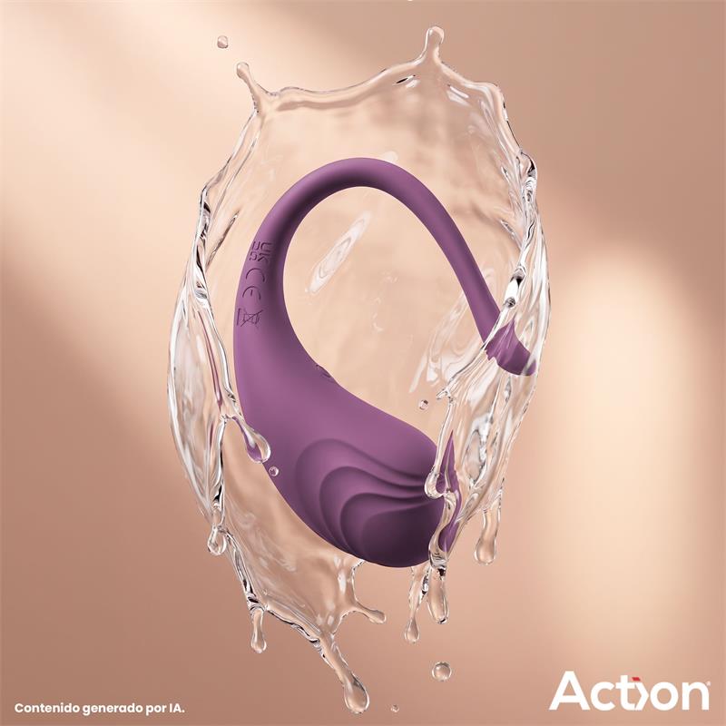 Luvia Huevo Vibrador con Control Remoto USB Púrpura - Imagen 4