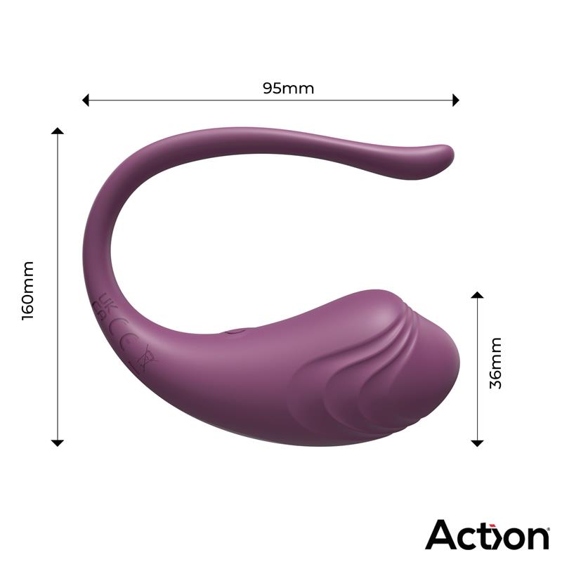 Luvia Huevo Vibrador con Control Remoto USB Púrpura - Imagen 5