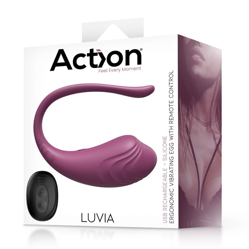 Luvia Huevo Vibrador con Control Remoto USB Púrpura - Imagen 10