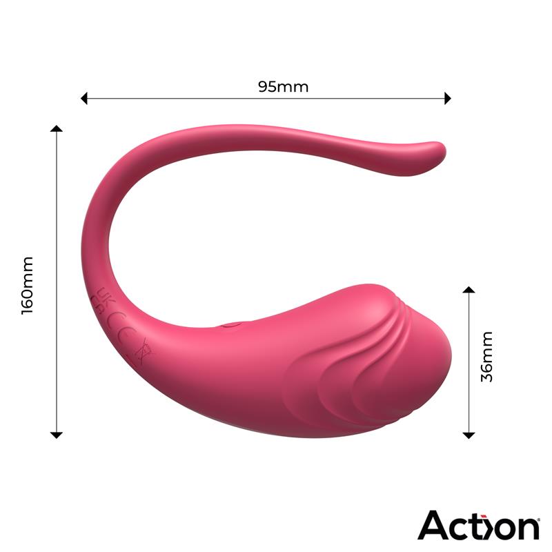 Luvia Huevo Vibrador con Control Remoto USB Rosa - Imagen 9