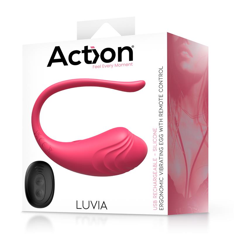 Luvia Huevo Vibrador con Control Remoto USB Rosa - Imagen 10