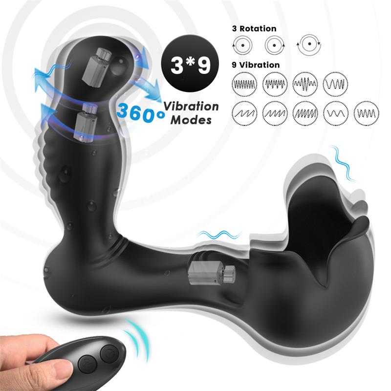 Masajeador Prostático Rotación 360º Estimulación Testiculos - Imagen 13