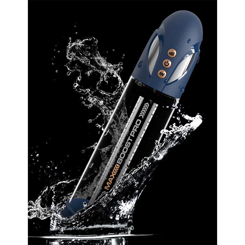 Masturbador Automático Max Boost Pro Flow Azul - Imagen 2