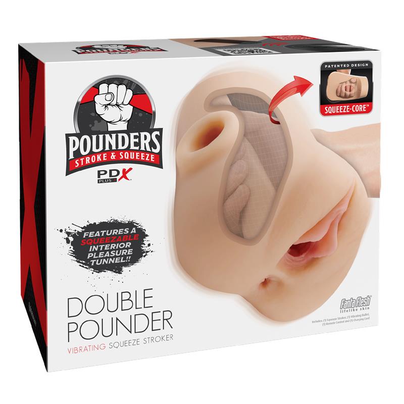 Masturbador con Vibración Double Pounder - Imagen 5