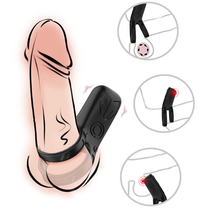 Mecha-style Anillo Doble para el Pene con Vibracion - Imagen 12