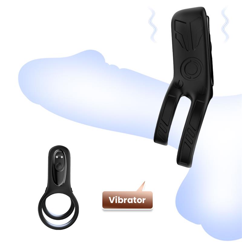 Mecha-style Anillo Doble para el Pene con Vibracion - Imagen 7