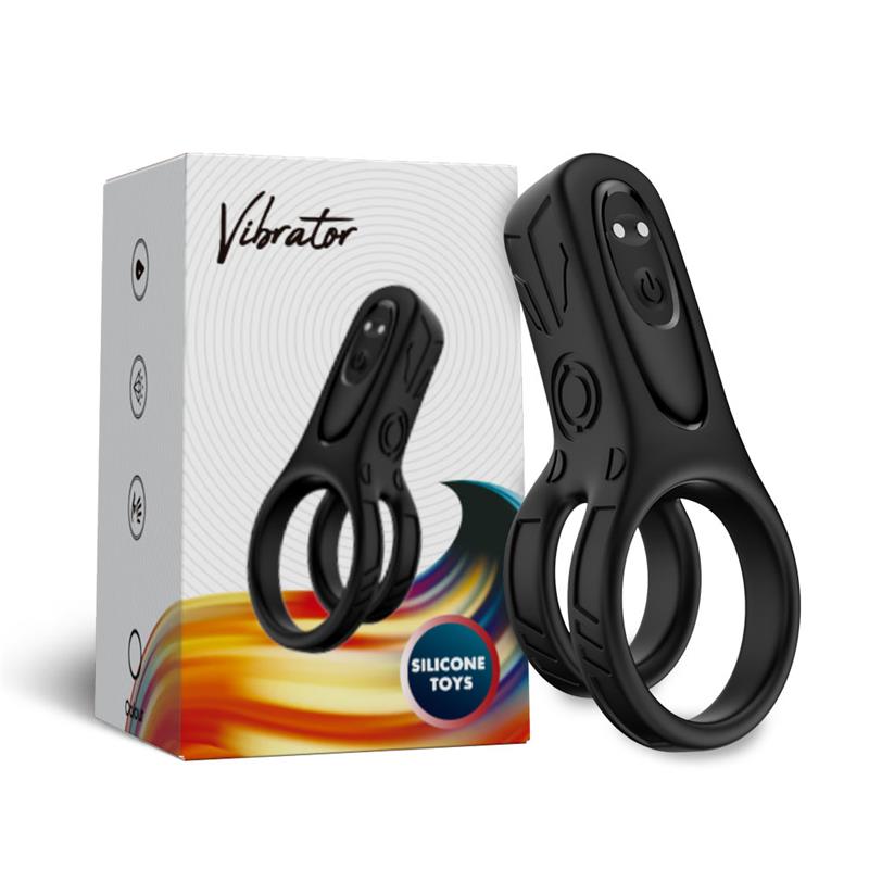 Mecha-style Anillo Doble para el Pene con Vibracion - Imagen 8