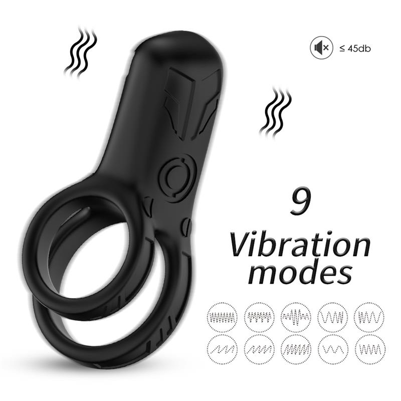 Mecha-style Anillo Doble para el Pene con Vibracion - Imagen 10