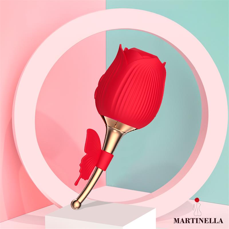 Rosa con Succión y Mariposa con Vibración - Imagen 2