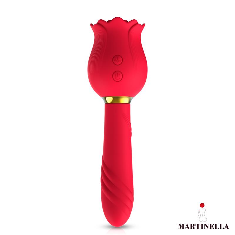 Rosa con Succion y Vibrador 2 en 1 - Imagen 6