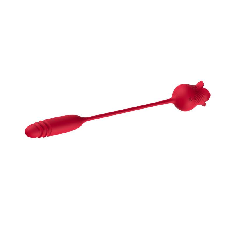 Rosa Vibradora con Licking y Thrusting USB - Imagen 11