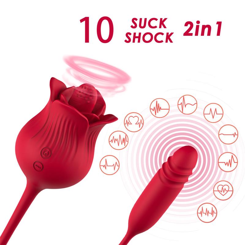 Rosa Vibradora con Licking y Thrusting USB - Imagen 4