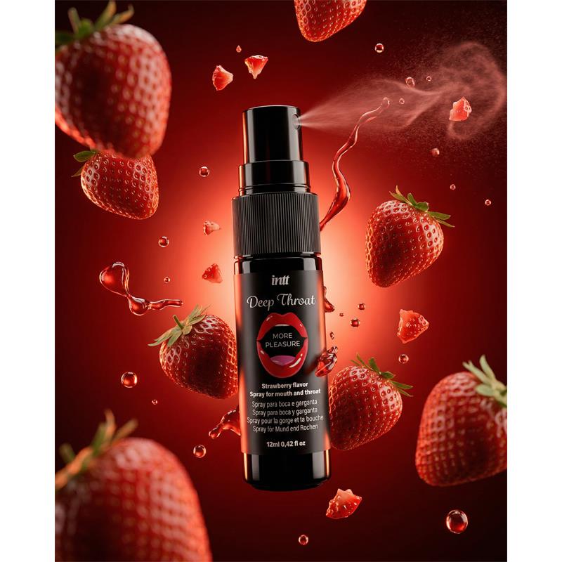 Spray para Sexo Oral Deep Throat Fresa 12 ml - Imagen 2
