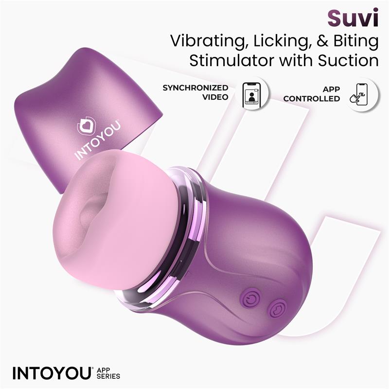 Suvi Estimulador con Licking, Biting, Succión y Vibración USB-C con APP - Imagen 6