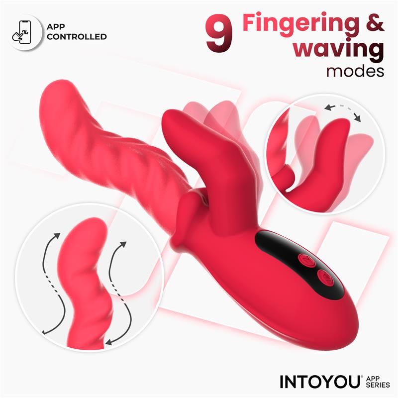 Tingly Vibrador con Finger y Movimiento Waving con APP - Imagen 9