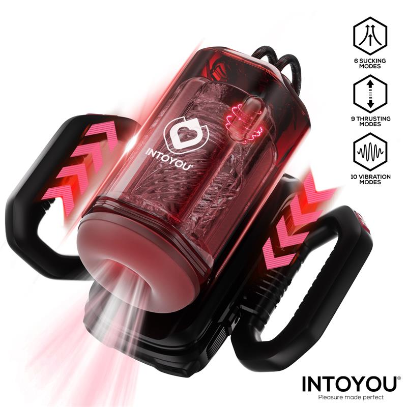 Vexor 3 in 1 Masturbador Masculino Succion, Empuje y Vibración USB-C - Imagen 13