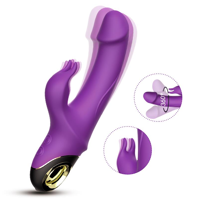 Vibrador con Rotación 360º Purpura - Imagen 5
